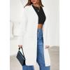 imagePRETTYGARDEN Womens Long Cardigans 2025 Fall Oversized Long Sleeve Open Front Lightweight Sweaters Knit Winter CoatsWhite
