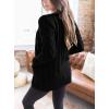 imagePRETTYGARDEN Womens Open Front Cardigan Sweaters Fall Fashion Button Down Cable Knit Chunky Winter Clothing Outerwear CoatsBlack