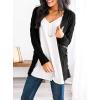 imagePRETTYGARDEN Womens Open Front Cardigan Sweaters Fall Fashion Button Down Cable Knit Chunky Winter Clothing Outerwear CoatsBlack