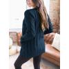 imagePRETTYGARDEN Womens Open Front Cardigan Sweaters Fall Fashion Button Down Cable Knit Chunky Winter Clothing Outerwear CoatsLake Blue