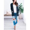 imagePRETTYGARDEN Womens Open Front Cardigan Sweaters Fall Fashion Button Down Cable Knit Chunky Winter Clothing Outerwear CoatsLake Blue