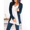 imagePRETTYGARDEN Womens Open Front Cardigan Sweaters Fall Fashion Button Down Cable Knit Chunky Winter Clothing Outerwear CoatsLake Blue