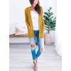 imagePRETTYGARDEN Womens Open Front Cardigan Sweaters Fall Fashion Button Down Cable Knit Chunky Winter Clothing Outerwear CoatsYellow