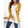 imagePRETTYGARDEN Womens Open Front Cardigan Sweaters Fall Fashion Button Down Cable Knit Chunky Winter Clothing Outerwear CoatsYellow