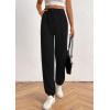 imagePRETTYGARDEN Womens Pants Dressy Casual 2025 Fall Elastic High Waisted Work Office Corduroy Trouser Slacks with PocketsBlack