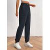imagePRETTYGARDEN Womens Pants Dressy Casual 2025 Fall Elastic High Waisted Work Office Corduroy Trouser Slacks with PocketsNavy