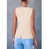 imagePRETTYGARDEN Womens Suit Vest Tops 2025 Summer Dressy Casual Business Button Sleeveless Trendy Fashion Blazer WaistcoatApricot