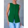 imagePRETTYGARDEN Womens Suit Vest Tops 2025 Summer Dressy Casual Business Button Sleeveless Trendy Fashion Blazer WaistcoatGreen