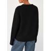 imagePRETTYGARDEN Womens Sweaters Fall Fashion 2025 Casual Crewneck Pullover Button Long Sleeve Cute Knit Tops Winter ClothesBlack