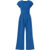 imagePRETTYGARDEN Summer Jumpsuits for Women Dressy 2025 Ribbed Cap Sleeve Wide Leg Pants Rompers Elegant Casual One Piece OutfitsBlue