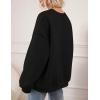 imagePRETTYGARDEN Crewneck Sweatshirt for Women Oversized Long Sleeve Pullover Tops Winter Fall Outfits 2025 Fashion ClothingBlack