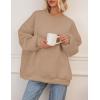 imagePRETTYGARDEN Crewneck Sweatshirt for Women Oversized Long Sleeve Pullover Tops Winter Fall Outfits 2025 Fashion ClothingCoffee
