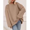 imagePRETTYGARDEN Crewneck Sweatshirt for Women Oversized Long Sleeve Pullover Tops Winter Fall Outfits 2025 Fashion ClothingCoffee