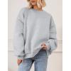 imagePRETTYGARDEN Crewneck Sweatshirt for Women Oversized Long Sleeve Pullover Tops Winter Fall Outfits 2025 Fashion ClothingGrey