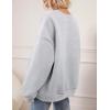imagePRETTYGARDEN Crewneck Sweatshirt for Women Oversized Long Sleeve Pullover Tops Winter Fall Outfits 2025 Fashion ClothingGrey