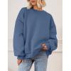 imagePRETTYGARDEN Crewneck Sweatshirt for Women Oversized Long Sleeve Pullover Tops Winter Fall Outfits 2025 Fashion ClothingGrey Blue