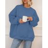 imagePRETTYGARDEN Crewneck Sweatshirt for Women Oversized Long Sleeve Pullover Tops Winter Fall Outfits 2025 Fashion ClothingGrey Blue