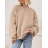 imagePRETTYGARDEN Crewneck Sweatshirt for Women Oversized Long Sleeve Pullover Tops Winter Fall Outfits 2025 Fashion ClothingKhaki