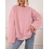 imagePRETTYGARDEN Crewneck Sweatshirt for Women Oversized Long Sleeve Pullover Tops Winter Fall Outfits 2025 Fashion ClothingPink
