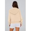 imagePRETTYGARDEN Hoodies for Women Sweatshirt Zip Up Hoodie Fall Fashion 2025 Trendy Long Sleeve Jackets Winter Clothing OutfitsApricot