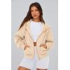 imagePRETTYGARDEN Hoodies for Women Sweatshirt Zip Up Hoodie Fall Fashion 2025 Trendy Long Sleeve Jackets Winter Clothing OutfitsApricot