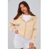 imagePRETTYGARDEN Hoodies for Women Sweatshirt Zip Up Hoodie Fall Fashion 2025 Trendy Long Sleeve Jackets Winter Clothing OutfitsApricot