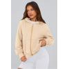 imagePRETTYGARDEN Hoodies for Women Sweatshirt Zip Up Hoodie Fall Fashion 2025 Trendy Long Sleeve Jackets Winter Clothing OutfitsApricot
