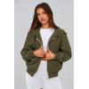 imagePRETTYGARDEN Hoodies for Women Sweatshirt Zip Up Hoodie Fall Fashion 2025 Trendy Long Sleeve Jackets Winter Clothing OutfitsArmy Green