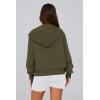 imagePRETTYGARDEN Hoodies for Women Sweatshirt Zip Up Hoodie Fall Fashion 2025 Trendy Long Sleeve Jackets Winter Clothing OutfitsArmy Green