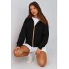 imagePRETTYGARDEN Hoodies for Women Sweatshirt Zip Up Hoodie Fall Fashion 2025 Trendy Long Sleeve Jackets Winter Clothing OutfitsBlack