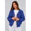 imagePRETTYGARDEN Hoodies for Women Sweatshirt Zip Up Hoodie Fall Fashion 2025 Trendy Long Sleeve Jackets Winter Clothing OutfitsBright Blue
