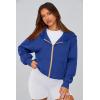 imagePRETTYGARDEN Hoodies for Women Sweatshirt Zip Up Hoodie Fall Fashion 2025 Trendy Long Sleeve Jackets Winter Clothing OutfitsBright Blue