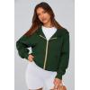 imagePRETTYGARDEN Hoodies for Women Sweatshirt Zip Up Hoodie Fall Fashion 2025 Trendy Long Sleeve Jackets Winter Clothing OutfitsDark Green