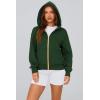 imagePRETTYGARDEN Hoodies for Women Sweatshirt Zip Up Hoodie Fall Fashion 2025 Trendy Long Sleeve Jackets Winter Clothing OutfitsDark Green