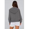 imagePRETTYGARDEN Hoodies for Women Sweatshirt Zip Up Hoodie Fall Fashion 2025 Trendy Long Sleeve Jackets Winter Clothing OutfitsDark Grey