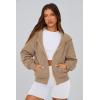 imagePRETTYGARDEN Hoodies for Women Sweatshirt Zip Up Hoodie Fall Fashion 2025 Trendy Long Sleeve Jackets Winter Clothing OutfitsGrey Khaki