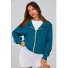 imagePRETTYGARDEN Hoodies for Women Sweatshirt Zip Up Hoodie Fall Fashion 2025 Trendy Long Sleeve Jackets Winter Clothing OutfitsLake Blue