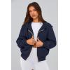 imagePRETTYGARDEN Hoodies for Women Sweatshirt Zip Up Hoodie Fall Fashion 2025 Trendy Long Sleeve Jackets Winter Clothing OutfitsNavy