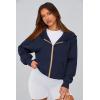 imagePRETTYGARDEN Hoodies for Women Sweatshirt Zip Up Hoodie Fall Fashion 2025 Trendy Long Sleeve Jackets Winter Clothing OutfitsNavy