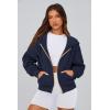 imagePRETTYGARDEN Hoodies for Women Sweatshirt Zip Up Hoodie Fall Fashion 2025 Trendy Long Sleeve Jackets Winter Clothing OutfitsNavy
