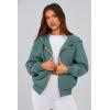 imagePRETTYGARDEN Hoodies for Women Sweatshirt Zip Up Hoodie Fall Fashion 2025 Trendy Long Sleeve Jackets Winter Clothing OutfitsSage Green