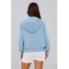 imagePRETTYGARDEN Hoodies for Women Sweatshirt Zip Up Hoodie Fall Fashion 2025 Trendy Long Sleeve Jackets Winter Clothing OutfitsSky Blue