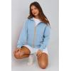 imagePRETTYGARDEN Hoodies for Women Sweatshirt Zip Up Hoodie Fall Fashion 2025 Trendy Long Sleeve Jackets Winter Clothing OutfitsSky Blue
