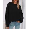imagePRETTYGARDEN Sweatshirts for Women Oversized Crewneck Fleece Pullover Long Sleeve Tops Comfy 2025 Fall Winter Fashion OutfitsBlack