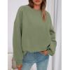imagePRETTYGARDEN Sweatshirts for Women Oversized Crewneck Fleece Pullover Long Sleeve Tops Comfy 2025 Fall Winter Fashion OutfitsForest Green