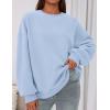 imagePRETTYGARDEN Sweatshirts for Women Oversized Crewneck Fleece Pullover Long Sleeve Tops Comfy 2025 Fall Winter Fashion OutfitsLight Blue