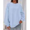 imagePRETTYGARDEN Sweatshirts for Women Oversized Crewneck Fleece Pullover Long Sleeve Tops Comfy 2025 Fall Winter Fashion OutfitsLight Blue