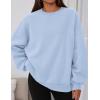 imagePRETTYGARDEN Sweatshirts for Women Oversized Crewneck Fleece Pullover Long Sleeve Tops Comfy 2025 Fall Winter Fashion OutfitsLight Blue