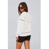 imagePRETTYGARDEN Womens 2025 Fall Hooded Sweatshirts Long Sleeve Half Zip Cropped Hoodies Pullover Winter Fashion ClothesWhite