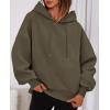 imagePRETTYGARDEN Womens 2025 Oversized Hoodies Sweatshirt Long Sleeve Loose Fit Going Out Tops Trendy Casual Fall Fashion OutfitsArmy Green